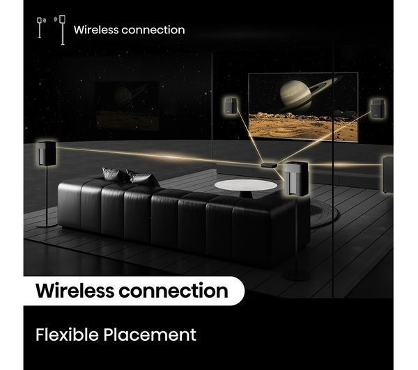 HISENSE HT SATURN 4.1.2 WIRELESS 720W SOUNDBAR DOLBY ATMOS & DTS Virtual:X NEW