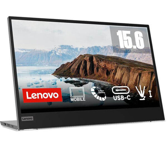 LENOVO L15 15.6" IPS LCD MOBILE MONITOR FULL HD 1080P 6MS 60HZ USB TYPE-C BLACK