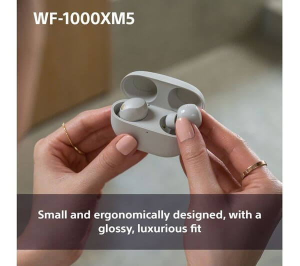 SONY WF-1000XM5 TRUE WIRELESS BLUETOOTH NOISE-CANCELLING EARBUDS IPX4 SMOKY PINK in sleek case