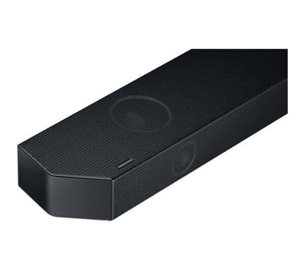 SAMSUNG HW-Q700C 3.1.2 wireless soundbar with sleek black design and textured finish.