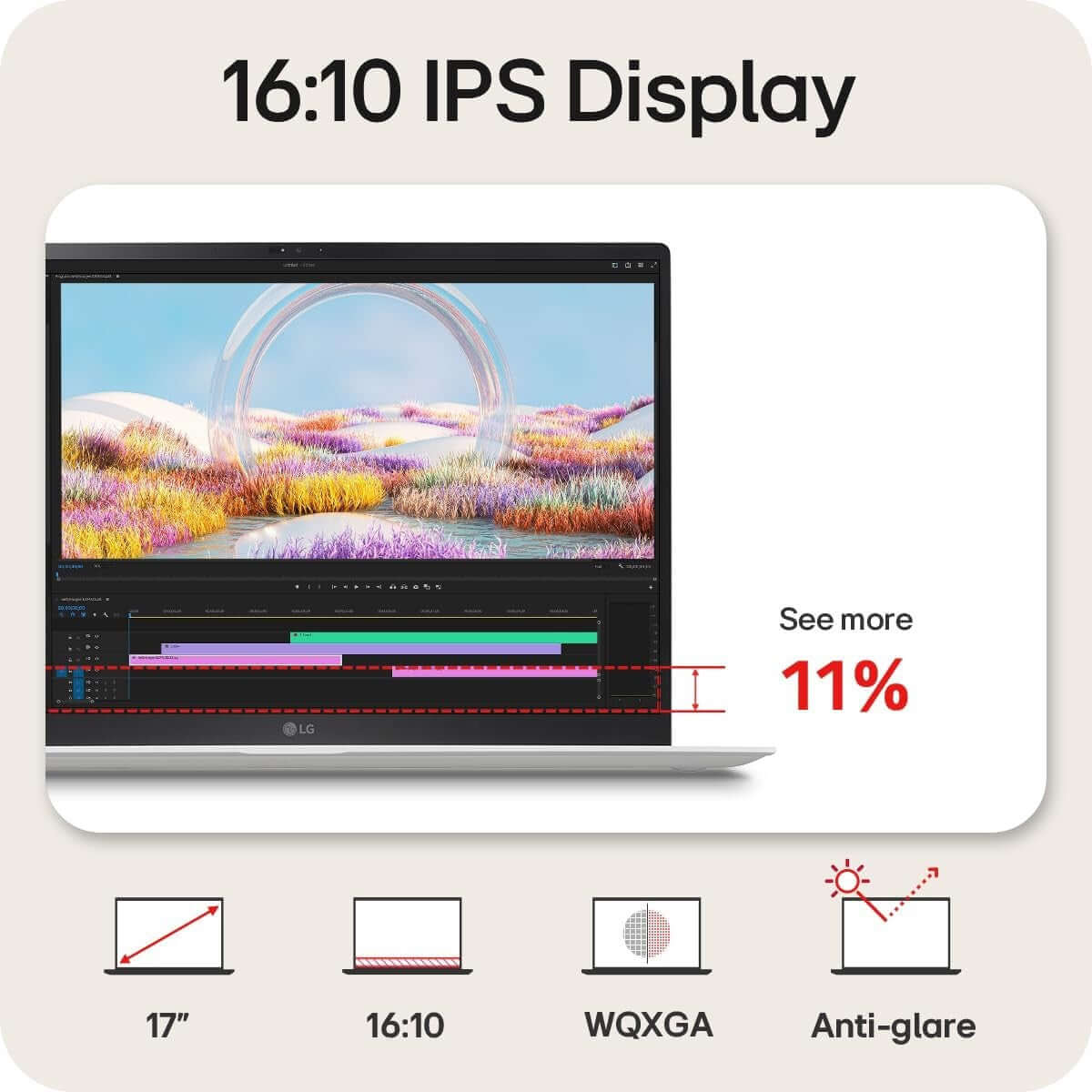 LG 17" LAPTOP GRAM PRO 17 CORE ULTRA 7 155H 1TB SSD 16GB DDR5 RAM 17Z90SP-G