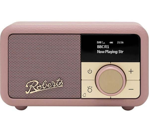 ROBERTS REVIVAL PETITE 2 DAB+ FM BLUETOOTH RADIO MAINS/BATTERY DUSKY PINK NEW
