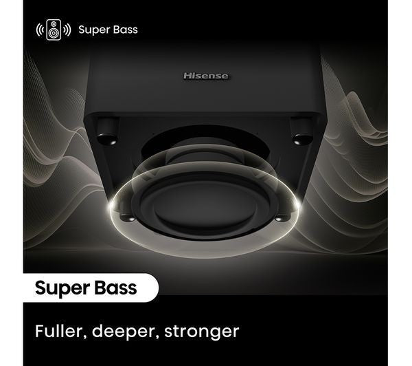 HISENSE HT SATURN 4.1.2 WIRELESS 720W SOUNDBAR DOLBY ATMOS & DTS Virtual:X NEW