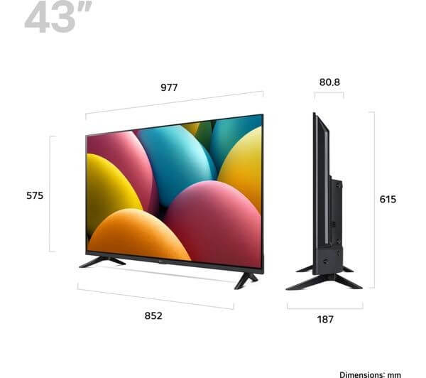 LG 43LR60006LA 43" SMART HDR WIFI LED TV FULL HD 1080P FREEVIEW FREESAT HD HDMI