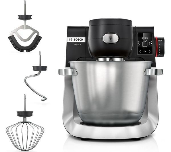 BOSCH SERIES 6 MUMS6ZM00G 1600W 5.5L STAND MIXER 7 SPEED BLACK & SILVER NEW