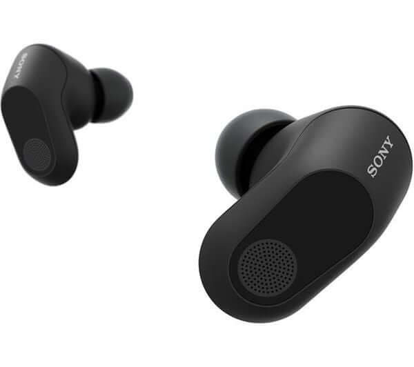 SONY WF-G700N INZONE WIRELESS BLUETOOTH NOISE-CANCELLING GAMING EARBUDS BLACK shown from multiple angles.