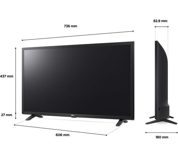 LG 32" TV SMART HDR WIFI LED FREEVIEW PLAY FREESAT HD HDMI BLUETOOTH 32LQ630B6LA
