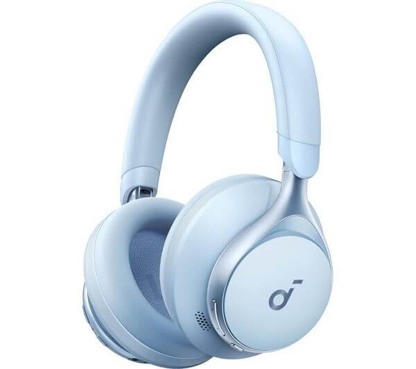 SOUNDCORE SPACE ONE WIRELESS BLUETOOTH NOISE CANCELLING HEADPHONES SKY BLUE