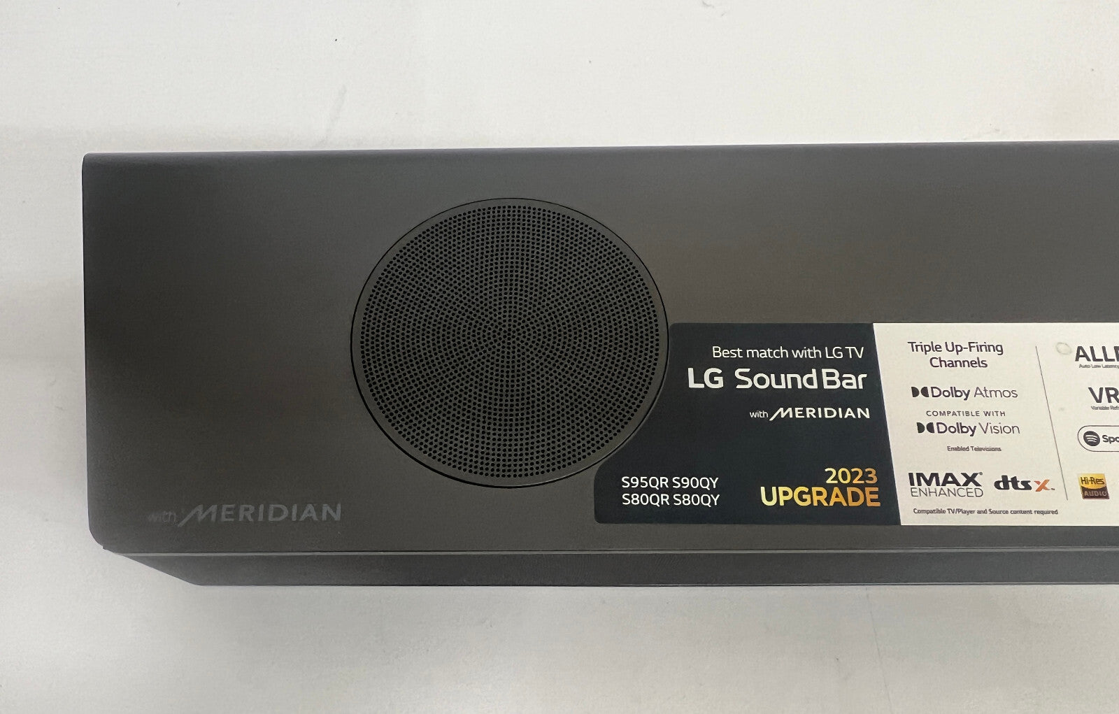 LG MERIDIAN S95QR 9.1.5 WIRELESS 4K 810W SOUNDBAR SUBWOOFER HDMI DOLBY ATMOS
