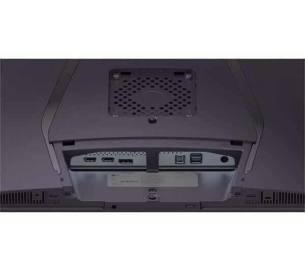 LG 32GX850A-B 32" OLED GAMING MONITOR ULTRAGEAR GX8 165HZ 4K UHD USB back view showing input ports.