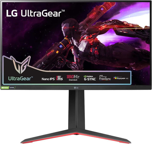 LG ULTRAGEAR 27GP850P QUAD HD 1440P 27" IPS LCD GAMING MONITOR 1MS DISPLAYPORT showcasing intense gaming visuals.