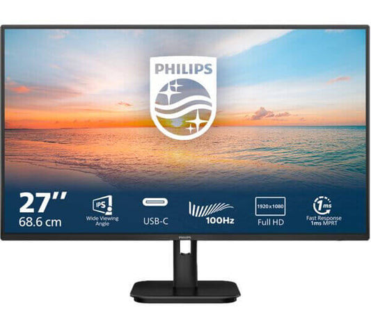 PHILIPS 27E1N1300A FULL HD 1080P 27" IPS MONITOR 100HZ 1MS 250 cd/m² HDMI BLACK