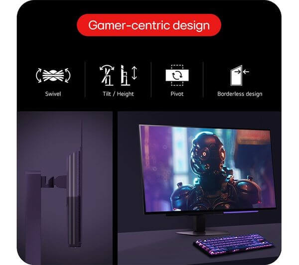 LG ULTRAGEAR GX7 27GX704A-B 27" WOLED GAMING MONITOR 240HZ 1440P QUAD HD HDMI