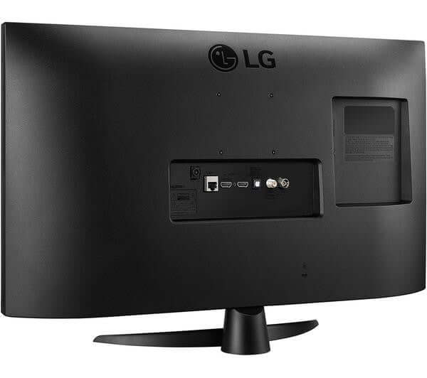 Back view of LG 27TQ615S 27" SMART FULL HD LED 1080P TV MONITOR WIFI FREESAT FREEVIEW HD HDMI showing ports and design.