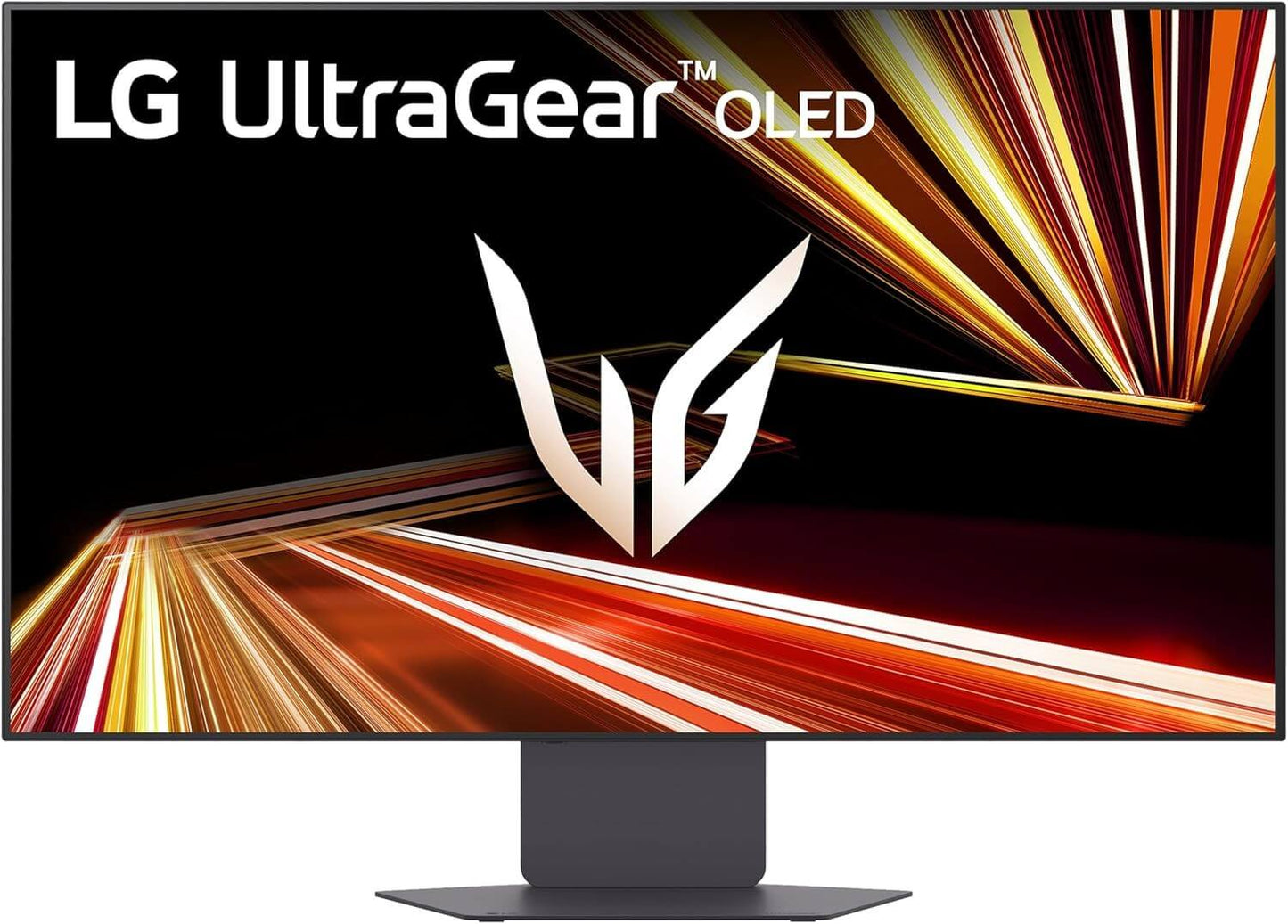 LG 32 inch OLED gaming monitor showcasing vibrant colors and sleek design.