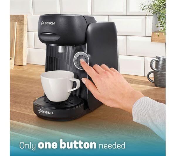 TASSIMO BY BOSCH FINESSE TAS162EGB 1400W POD COFFEE MACHINE 0.7 LITRE BLACK