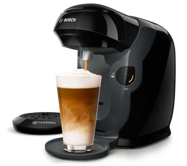 TASSIMO BY BOSCH STYLE FRIENDLY TAS112EGB 1400W POD COFFEE MACHINE 0.7L BLACK