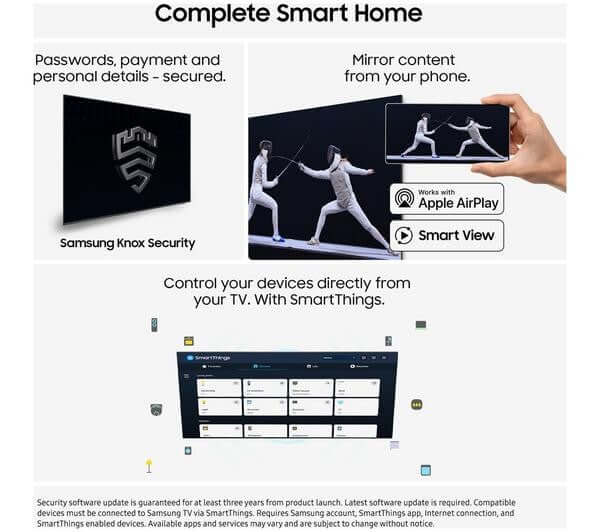 SAMSUNG Q7F 43" QLED TV VISION AI SMART 4K UHD ULTRA HD HDR BIXBY ALEXA HDMI
