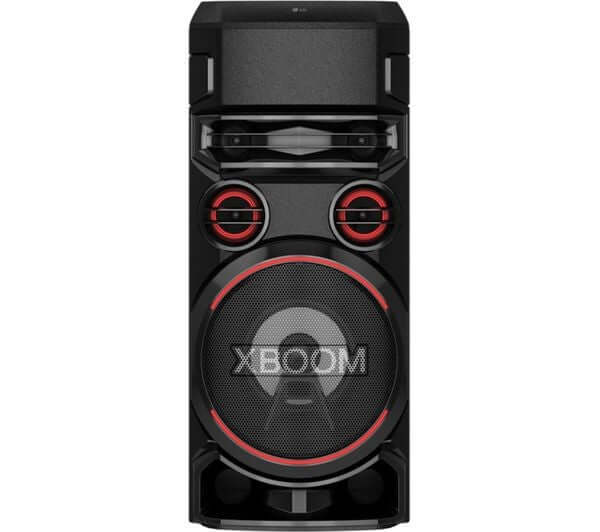 LG XBOOM RNC7 700W BLUETOOTH MEGASOUND PARTY SPEAKER DAB+ LED LIGHTS OPTICAL USB front view.