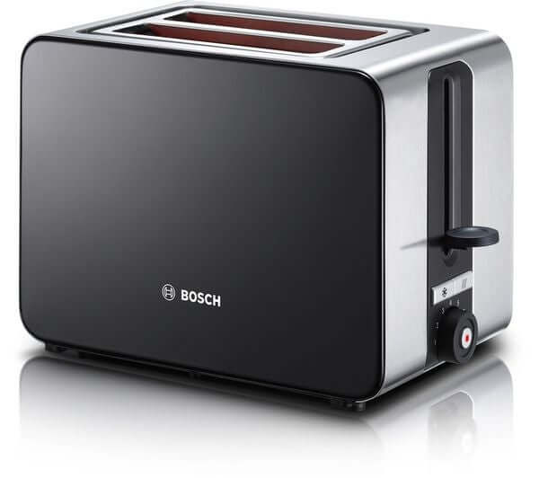 BOSCH SKY TAT7203GB 2 SLICE MODERN TOASTER 1050W STAINLESS STEEL BLACK