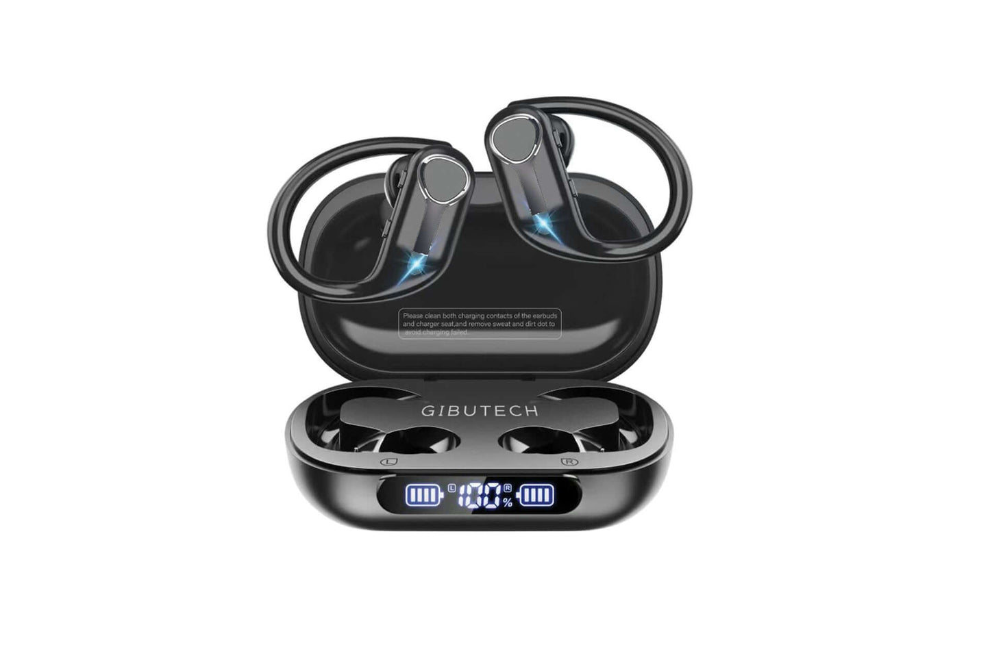 Gibutech AuraliX Sports Waterproof Wireless Earbuds with 1800mAh power bank case