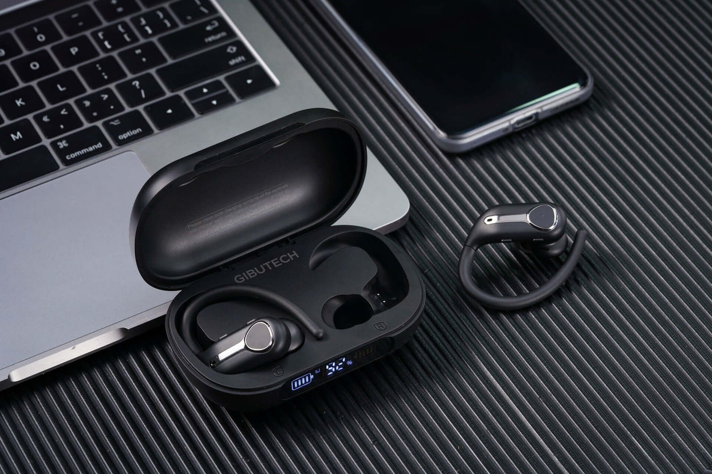 Gibutech AuraliX Sports Waterproof Wireless Earbuds with 1800mAh power bank case