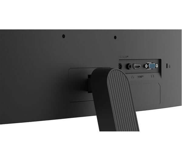 Back view of LG 24U41YA-B 24" MONITOR showing HDMI and VGA ports for connectivity.