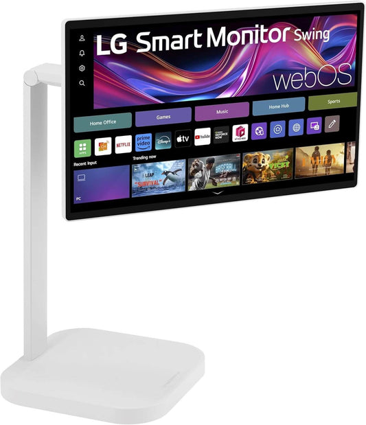 LG 32U889SA-W 4K UHD 2160P SMART IPS 31.5" MONITOR SWING TOUCHSCREEN WHITE HDMI with webOS interface