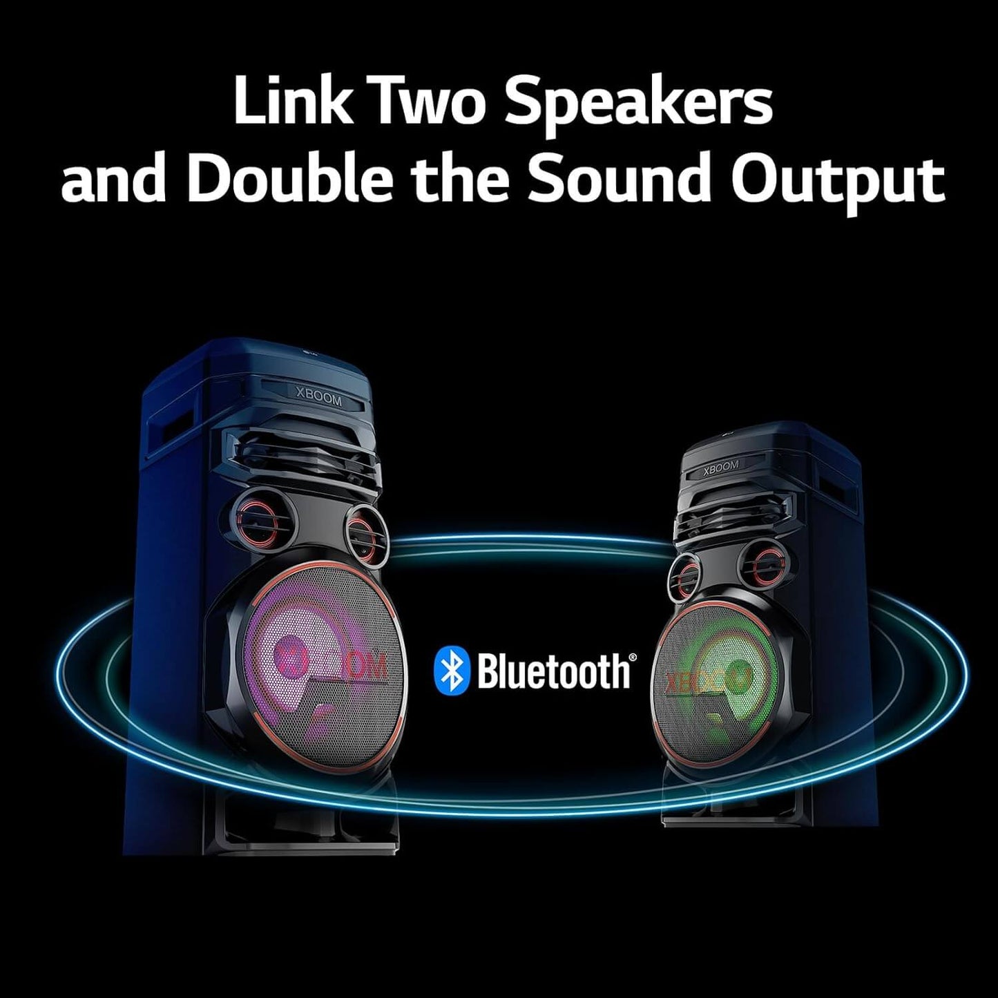 LG XBOOM RNC7 700W BLUETOOTH MEGASOUND PARTY SPEAKER DAB+ LED LIGHTS OPTICAL USB