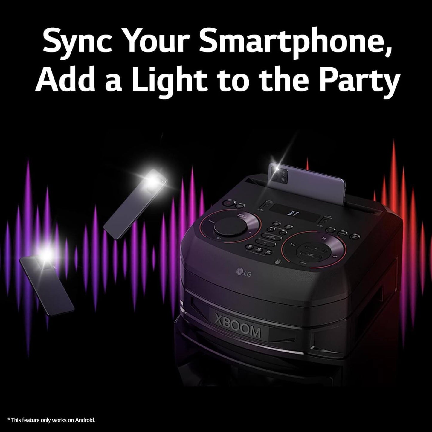 LG XBOOM RNC7 700W BLUETOOTH MEGASOUND PARTY SPEAKER DAB+ LED LIGHTS OPTICAL USB