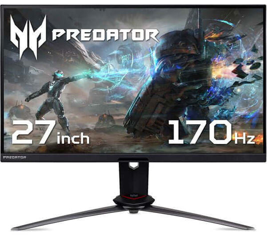ACER PREDATOR XB273U QUAD HD 1440P 27" IPS LCD MONITOR 1MS HDMI DISPLAYPORT with 170Hz refresh rate.