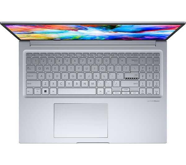 ASUS VIVOBOOK 16X K3605ZF 16" LAPTOP CORE i5-12450H 512GB SSD 16GB RAM WIN 11 top view keyboard and display