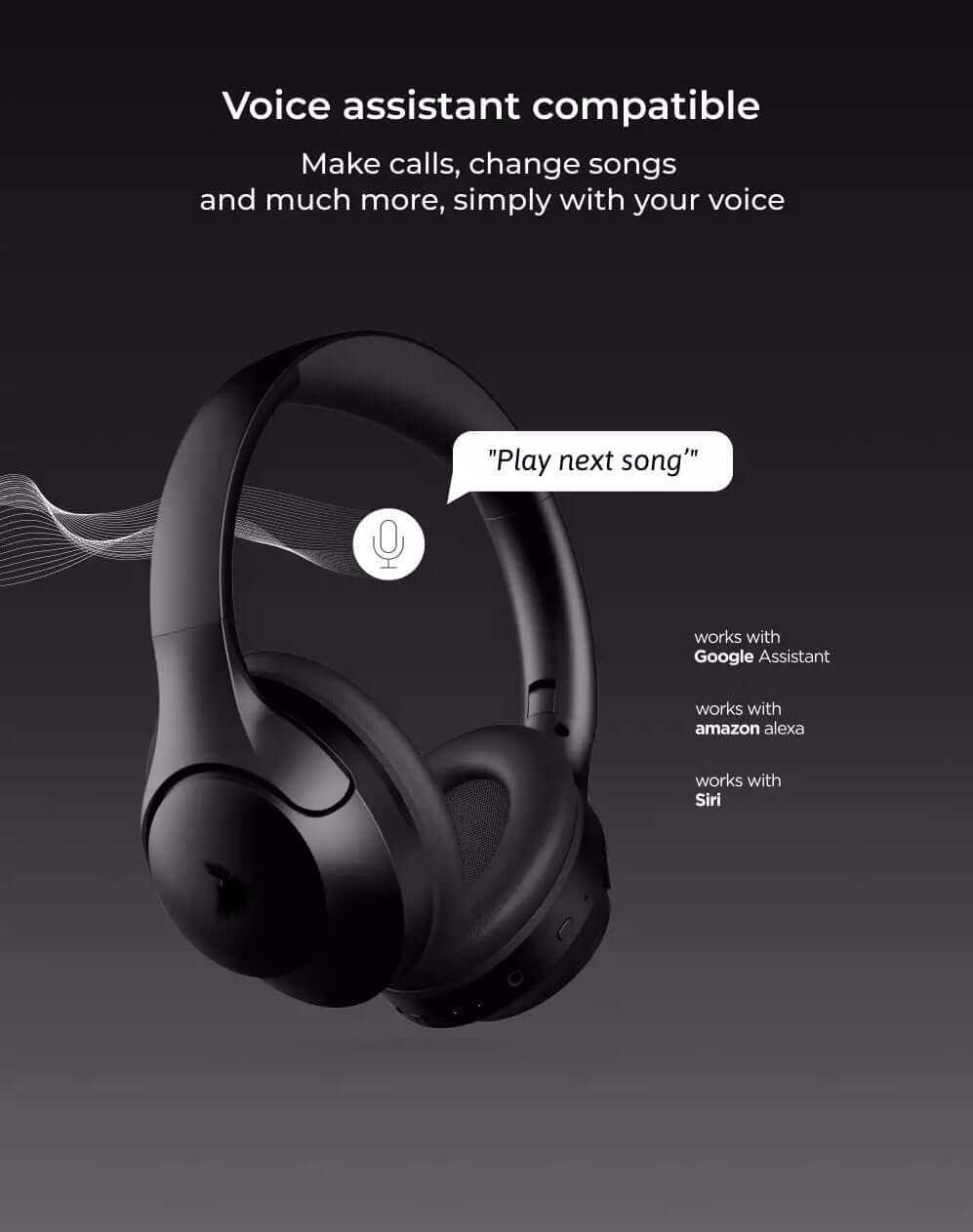 balln audio Lifestyle Pro Wireless Over Ear Hybrid ANC Headphone with Bluetooth Multipoint connectivity