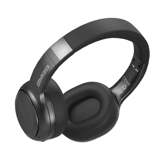 Bluetooth wireless over ear noise cancelling foldable headphones with mic for superior audio performance.