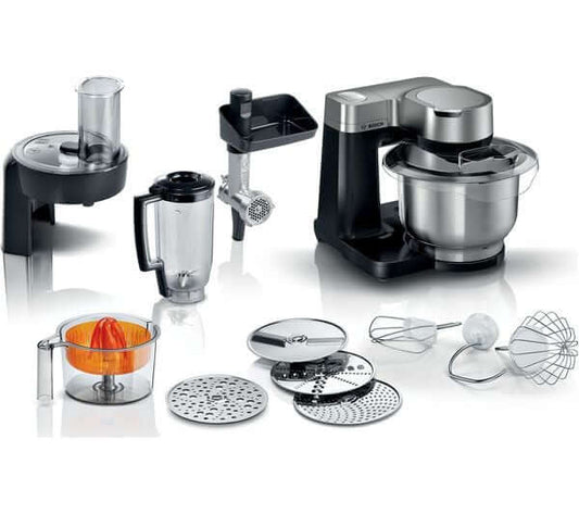 BOSCH 7-IN-1 MUMS2VM40 KITCHEN MACHINE STAND MIXER 900W 3.8L 7 SPEED BLACK NEW