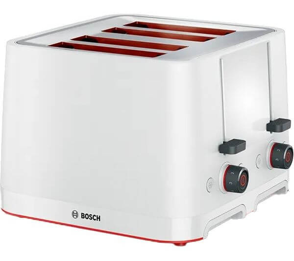 BOSCH MyMoment TAT3M141GB 4 SLICE TOASTER DEFROST/REHEAT FUNCTION WHITE NEW