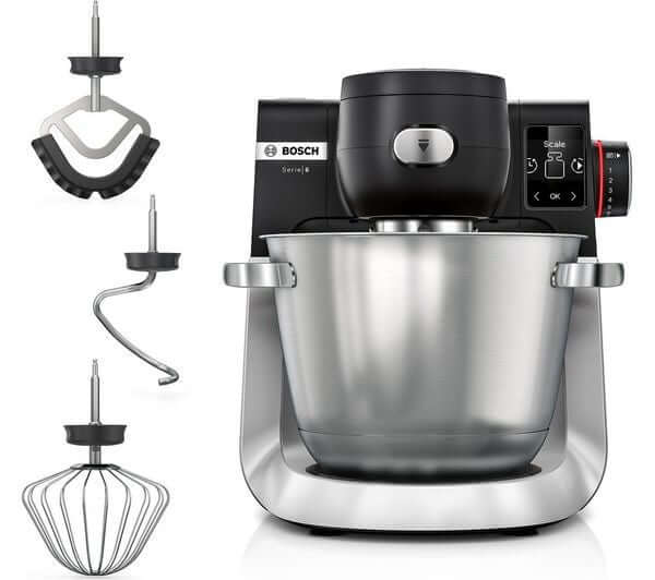 BOSCH SERIES 6 MUMS6ZM00G 1600W 5.5L STAND MIXER 7 SPEED BLACK & SILVER NEW