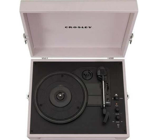 CROSLEY VOYAGER BELT DRIVE VINYL TURNTABLE SPEAKERS AMETHYST CR8017B-AM4