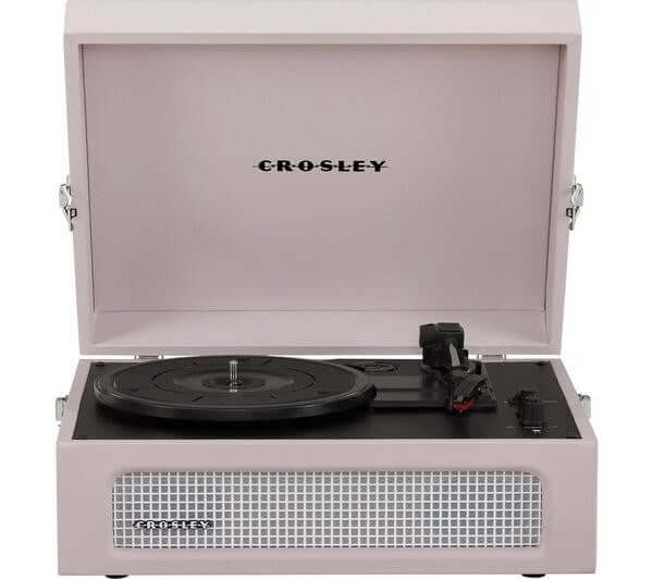 CROSLEY VOYAGER BELT DRIVE VINYL TURNTABLE SPEAKERS AMETHYST CR8017B-AM4