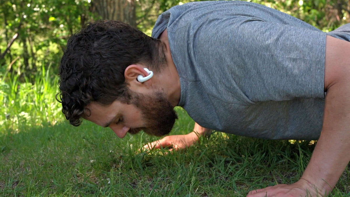 Gibutech Ultra Open Wireless Bone Conduction Earbuds with Dual ENC Mic