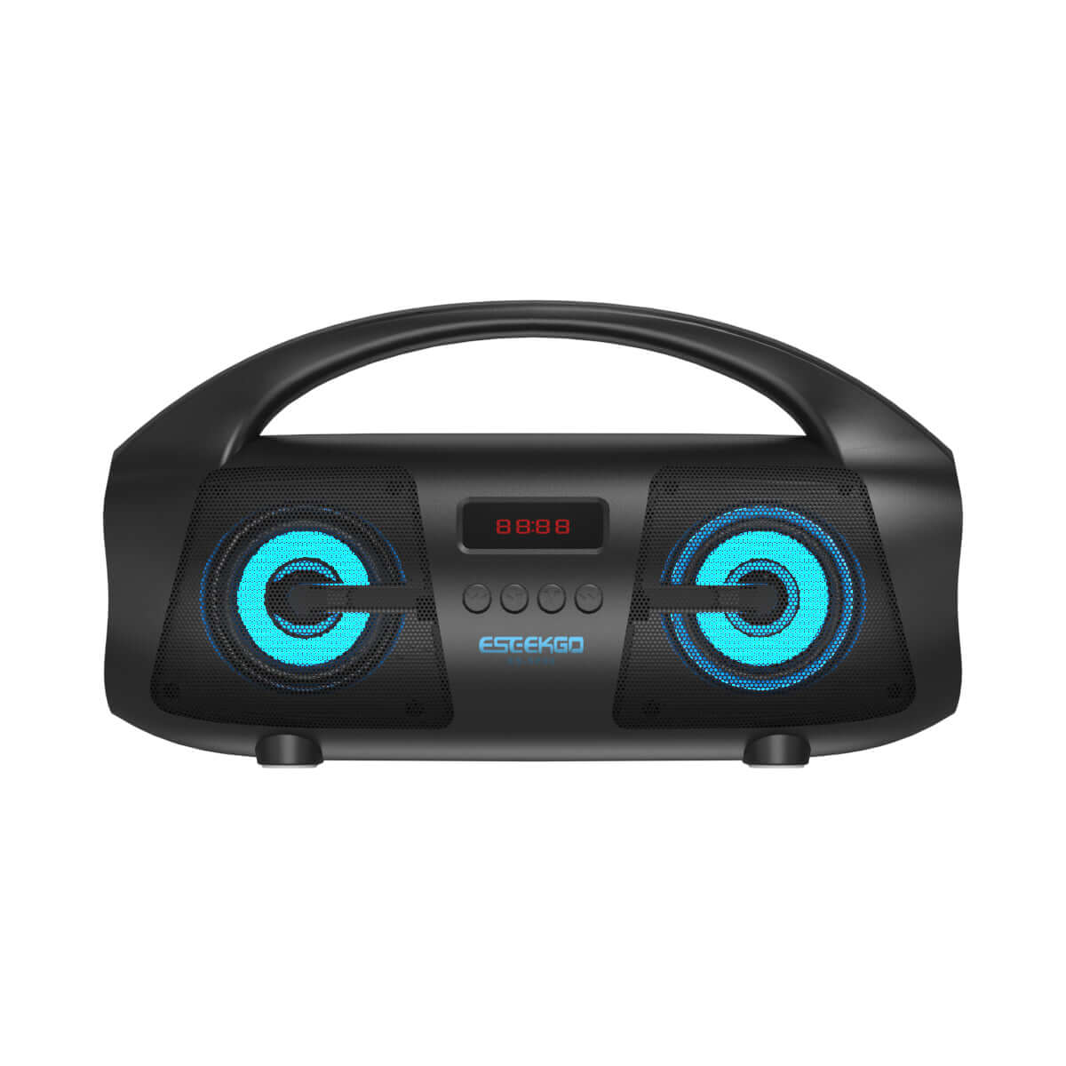 High-power Outdoor Wireless Speaker with audio amplifier board with FM radio and multi playback modes - microSD, Aux Input, USB flash drive