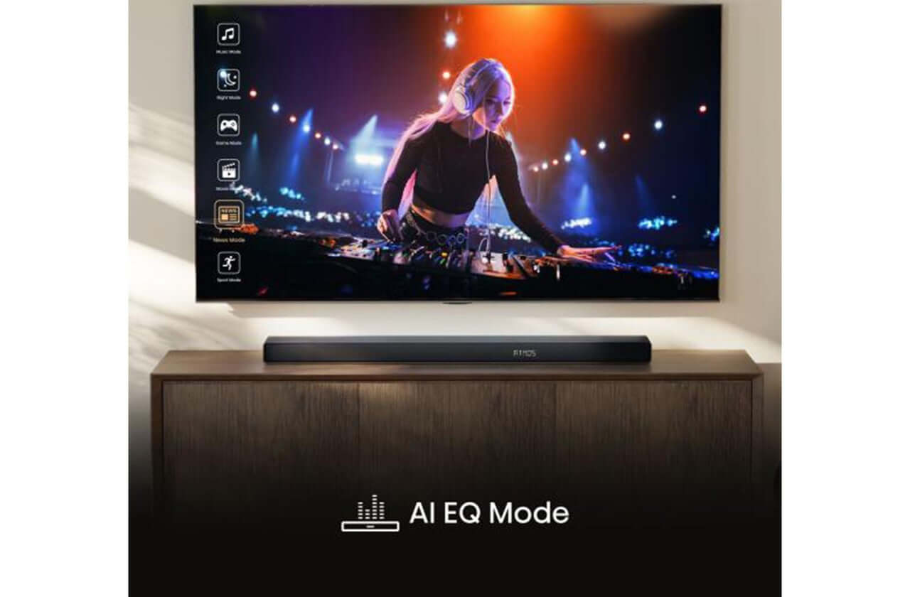 HISENSE AX3120Q 3.1.2 WIRELESS SOUNDBAR SUBWOOFER DOLBY ATMOS DTS Virtual:X NEW showcased with AI EQ Mode.