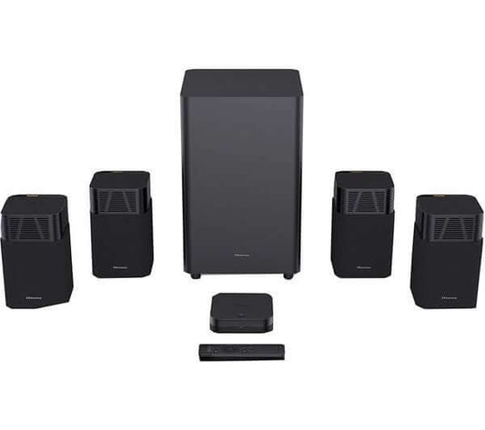 HISENSE HT SATURN 4.1.2 WIRELESS 720W SOUNDBAR DOLBY ATMOS & DTS Virtual:X NEW with wireless subwoofer and speakers