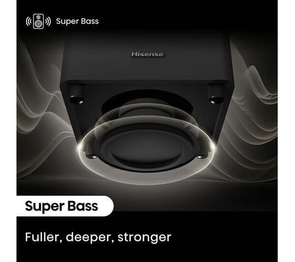 HISENSE HT SATURN 4.1.2 WIRELESS 720W SOUNDBAR DOLBY ATMOS & DTS Virtual:X NEW super bass enhancement