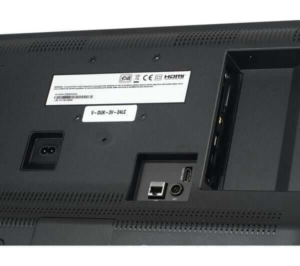 JVC LT-24CF230 24" FIRE TV SMART HD 1080P HDR10 LED TV AMAZON ALEXA HDMI USB back ports and connections