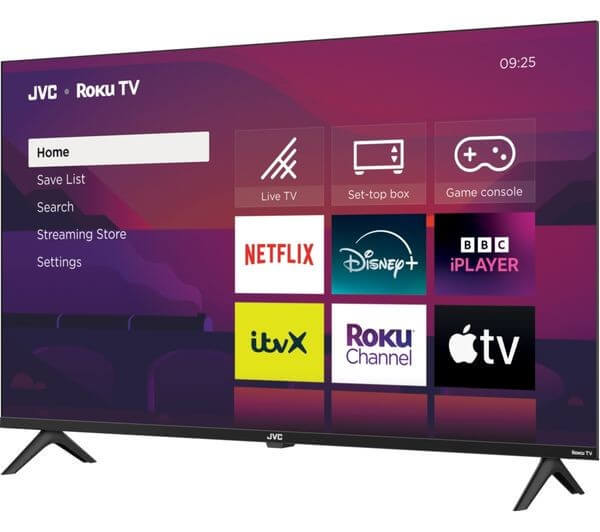 JVC LT-40CR350 ROKU TV 40” SMART HDR10 FULL HD 1080P LED TV FREELY HDMI OPTICAL