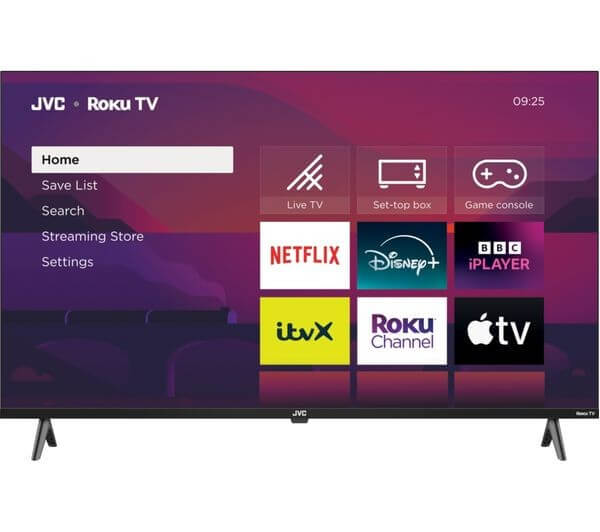 JVC LT-40CR350 ROKU TV 40” SMART HDR10 FULL HD 1080P LED TV FREELY HDMI OPTICAL