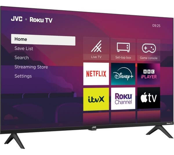 JVC LT-40CR350 ROKU TV 40” SMART HDR10 FULL HD 1080P LED TV FREELY HDMI OPTICAL