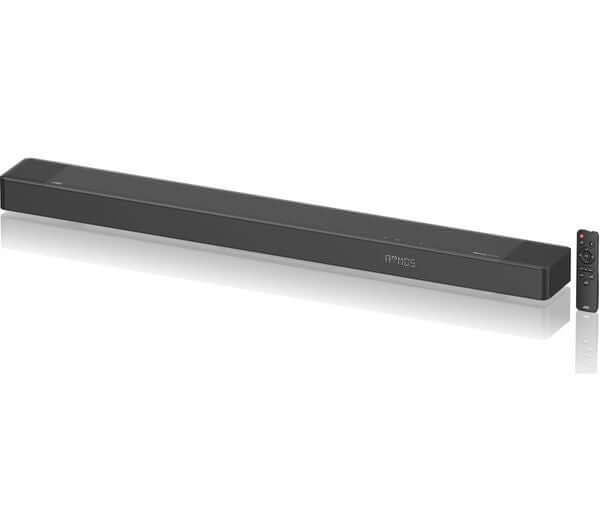 JVC TH-D565B SOUNDBAR 3.1.2 270W BUILT-IN SUBWOOFER BLUETOOTH DOLBY ATMOS HDMI with remote control.