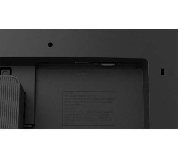 Close-up view of LG 22U401A-B 22" VA LCD MONITOR FULL HD 1080P input ports including HDMI and VGA.